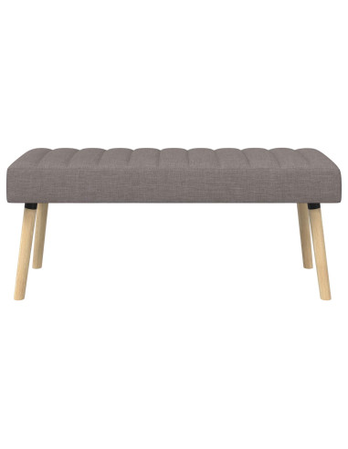 Panchina trapuntata a canale Tortora 110 x 40 x 46 cm Tessuto