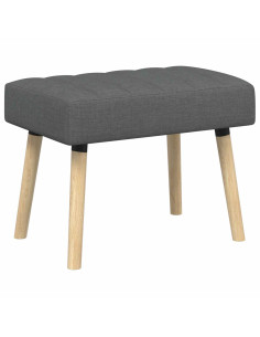 Panchina trapuntata a canale Grigio Scuro 60 x 40 x 45 cm