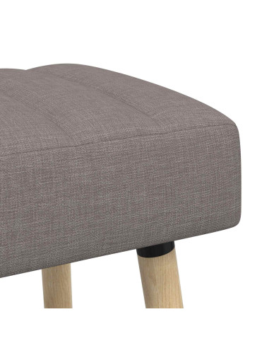 Panchina trapuntata a canale Tortora 110 x 40 x 46 cm Tessuto