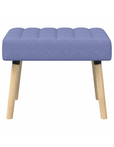 Panchina trapuntata a canale Blu jeans 60 x 40 x 45 cm Tessuto