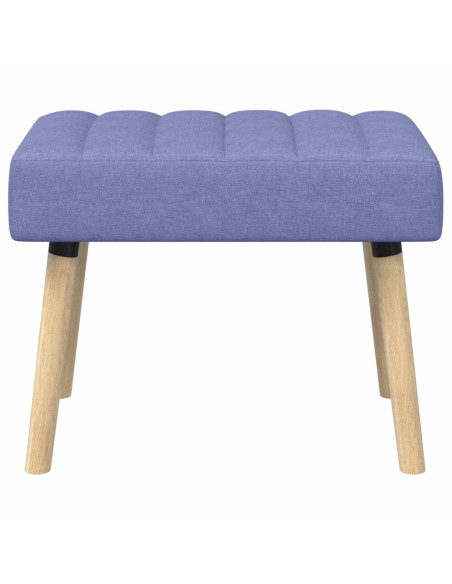 Panchina trapuntata a canale Blu jeans 60 x 40 x 45 cm Tessuto