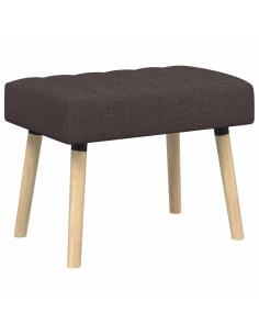 Panchina trapuntata a canale Marrone Scuro 60 x 40 x 45 cm