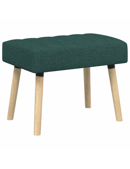 Panchina trapuntata a canale Verde Scuro 60 x 40 x 45 cm