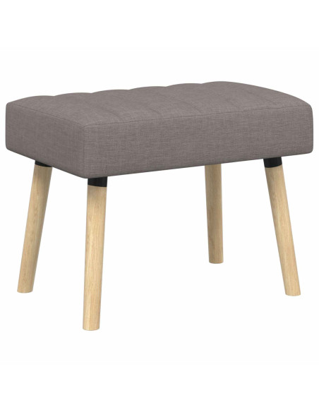 Panchina trapuntata a canale Tortora 60 x 40 x 45 cm Tessuto