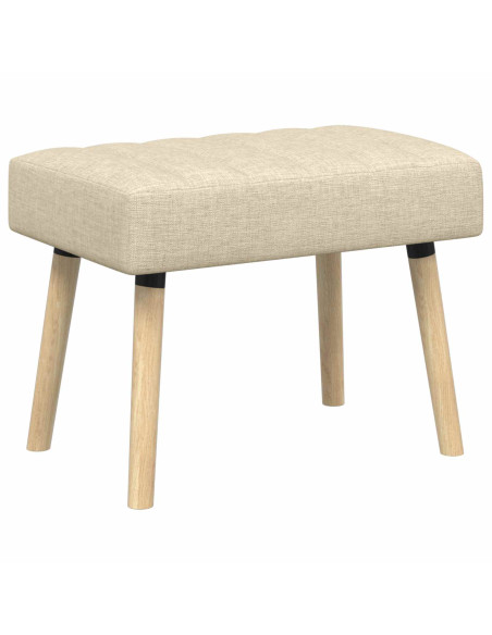 Panchina trapuntata a canale Crema 60 x 40 x 45 cm Tessuto