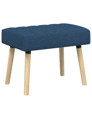 Panchina trapuntata a canale Blu 60 x 40 x 45 cm Tessuto