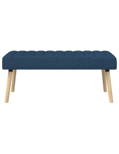 Panchina trapuntata a canale Blu 110 x 40 x 46 cm Tessuto 2