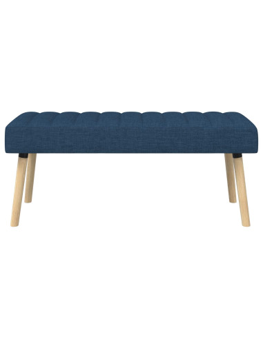 Panchina trapuntata a canale Blu 110 x 40 x 46 cm Tessuto