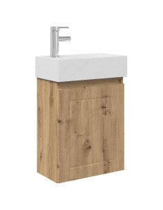 Mobile bagno con rubinetto Rovere Artigianale 2