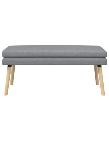 Panchina a doppio strato Grigio Chiaro 110 x 40 x 47 cm Tessuto