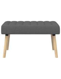 Panchina trapuntata a canale Grigio Scuro 80 x 40 x 46 cm 2