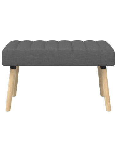 Panchina trapuntata a canale Grigio Scuro 80 x 40 x 46 cm
