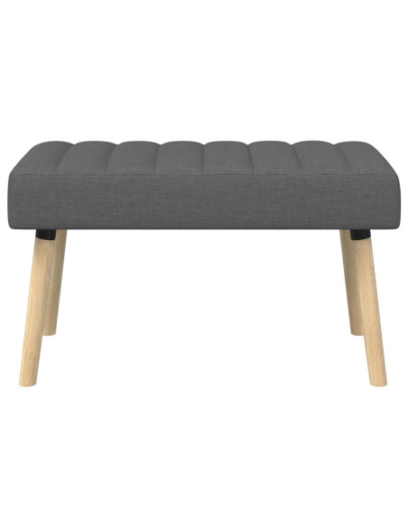 Panchina trapuntata a canale Grigio Scuro 80 x 40 x 46 cm