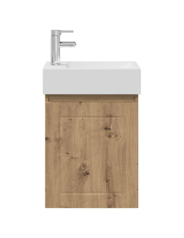Mobile bagno con rubinetto Rovere Artigianale