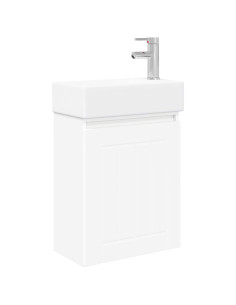 Mobile bagno con rubinetto Bianco 45,5 x 25,5 x 84 cm 2