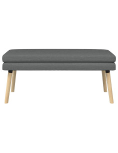 Panchina a doppio strato Grigio Scuro 110 x 40 x 47 cm Tessuto 2