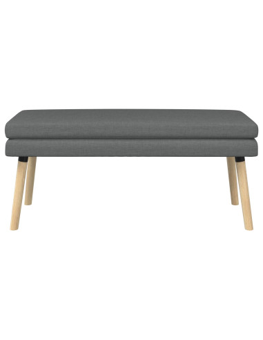 Panchina a doppio strato Grigio Scuro 110 x 40 x 47 cm Tessuto