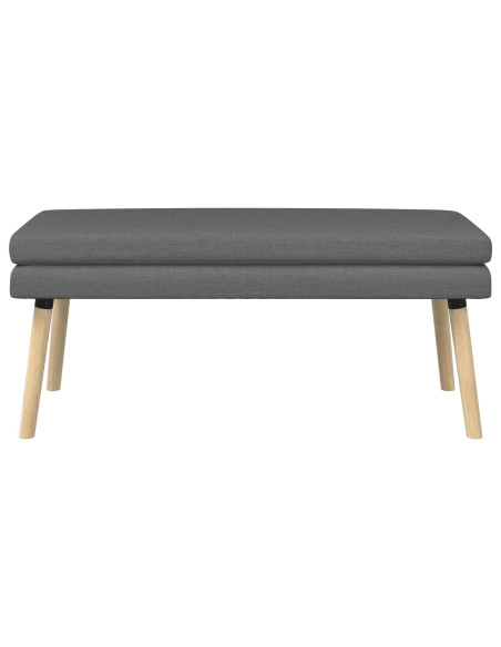 Panchina a doppio strato Grigio Scuro 110 x 40 x 47 cm Tessuto