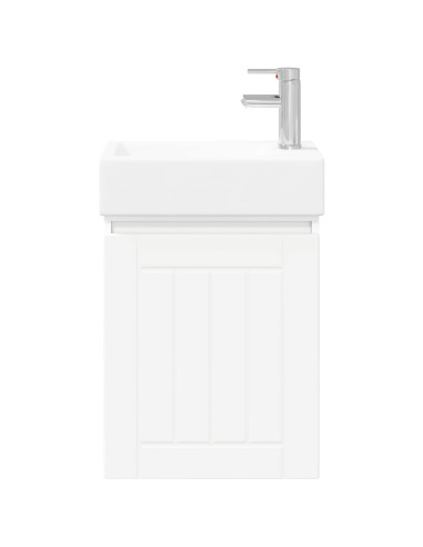 Mobile bagno con rubinetto Bianco 45,5 x 25,5 x 84 cm