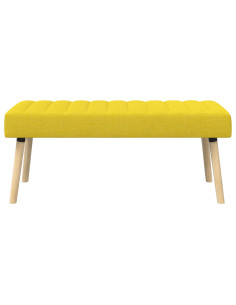 Panchina trapuntata a canale Giallo Chiaro 110 x 40 x 46 cm 2