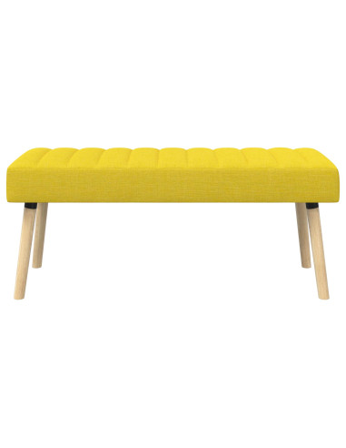 Panchina trapuntata a canale Giallo Chiaro 110 x 40 x 46 cm