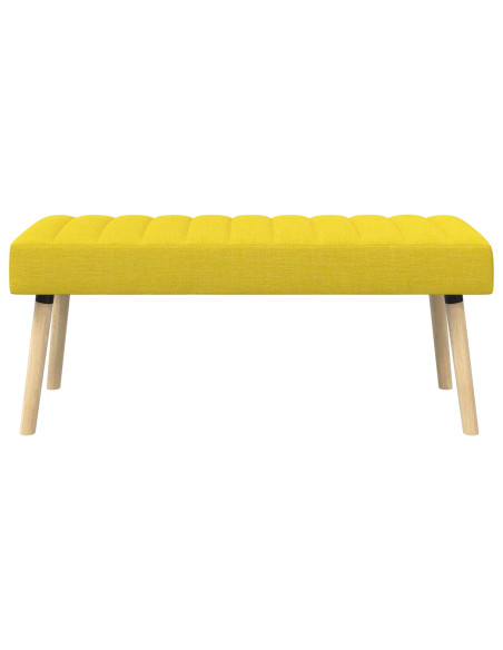 Panchina trapuntata a canale Giallo Chiaro 110 x 40 x 46 cm