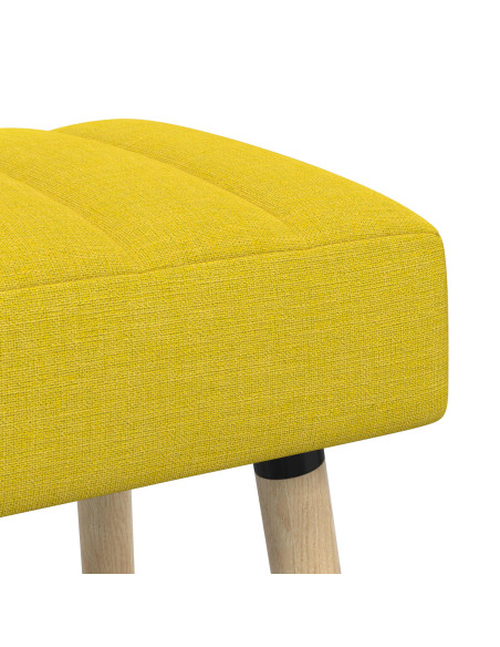 Panchina trapuntata a canale Giallo Chiaro 110 x 40 x 46 cm