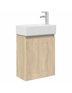 Mobile bagno con rubinetto Rovere Sonoma 45,5 x 25,5 x 84 cm 2