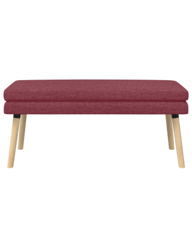 Panchina a doppio strato Rosso Vino 110 x 40 x 47 cm Tessuto