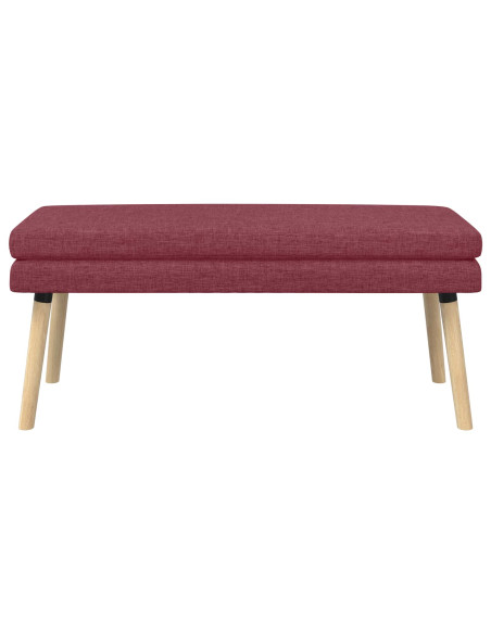 Panchina a doppio strato Rosso Vino 110 x 40 x 47 cm Tessuto