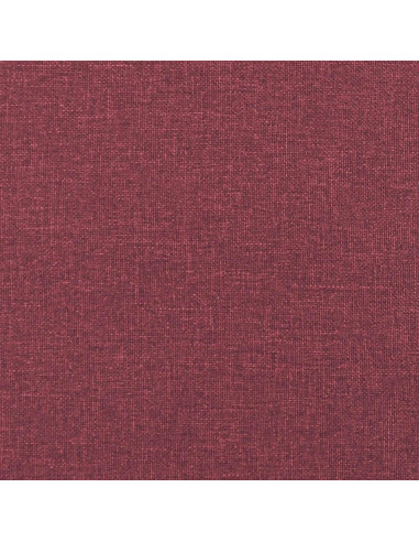 Panchina trapuntata a canale Rosso Vino 80 x 40 x 46 cm Tessuto