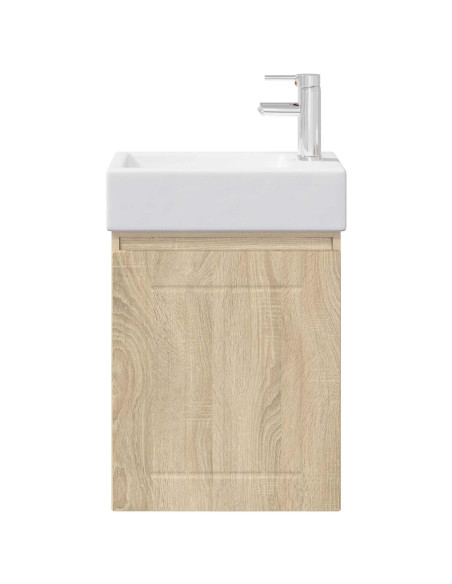 Mobile bagno con rubinetto Rovere Sonoma 45,5 x 25,5 x 84 cm