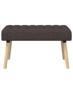 Panchina trapuntata a canale Marrone Scuro 80 x 40 x 46 cm 2