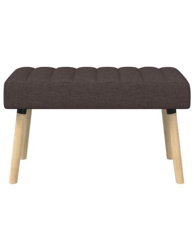 Panchina trapuntata a canale Marrone Scuro 80 x 40 x 46 cm