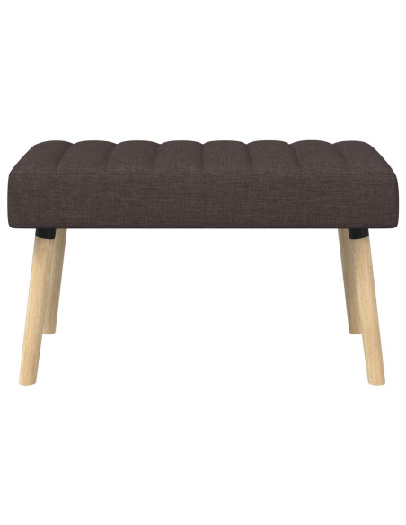 Panchina trapuntata a canale Marrone Scuro 80 x 40 x 46 cm