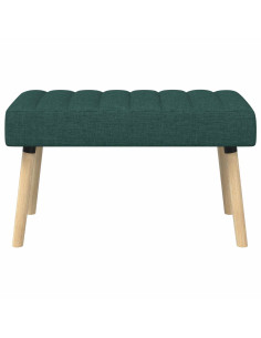 Panchina trapuntata a canale Verde Scuro 80 x 40 x 46 cm 2