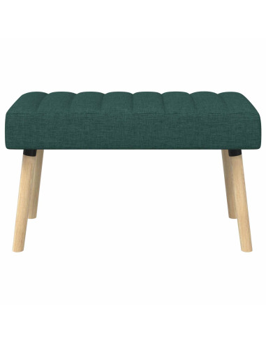 Panchina trapuntata a canale Verde Scuro 80 x 40 x 46 cm