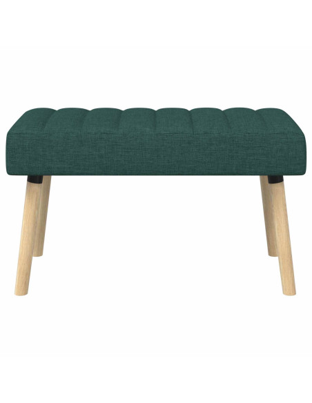 Panchina trapuntata a canale Verde Scuro 80 x 40 x 46 cm