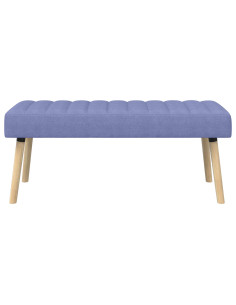 Panchina trapuntata a canale Blu jeans 110 x 40 x 46 cm Tessuto 2