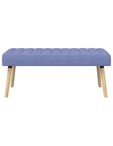 Panchina trapuntata a canale Blu jeans 110 x 40 x 46 cm Tessuto