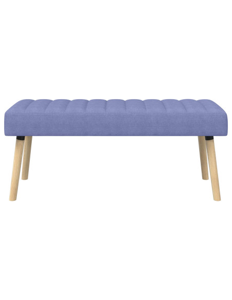 Panchina trapuntata a canale Blu jeans 110 x 40 x 46 cm Tessuto