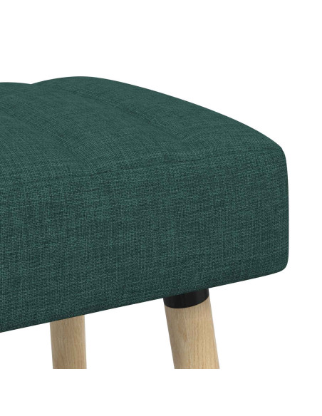 Panchina trapuntata a canale Verde Scuro 80 x 40 x 46 cm