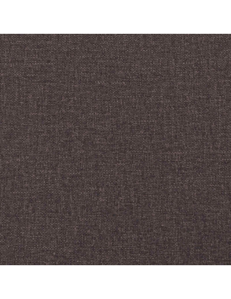 Panchina a doppio strato Marrone Scuro 110 x 40 x 47 cm Tessuto