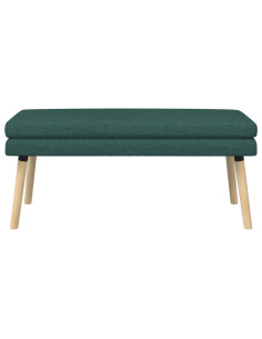 Panchina a doppio strato Verde Scuro 110 x 40 x 47 cm Tessuto 2