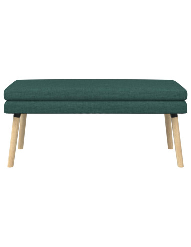 Panchina a doppio strato Verde Scuro 110 x 40 x 47 cm Tessuto