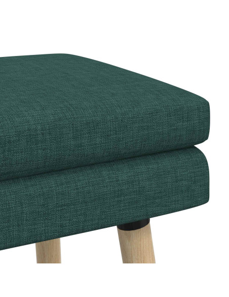 Panchina a doppio strato Verde Scuro 110 x 40 x 47 cm Tessuto