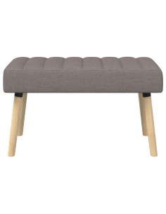 Panchina trapuntata a canale Tortora 80 x 40 x 46 cm Tessuto 2