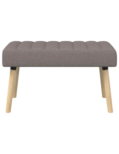 Panchina trapuntata a canale Tortora 80 x 40 x 46 cm Tessuto