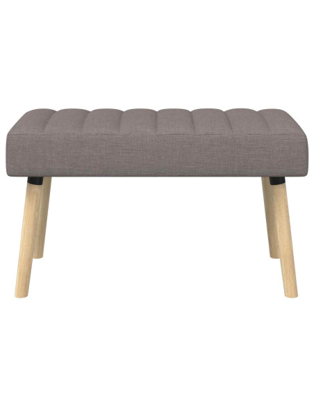 Panchina trapuntata a canale Tortora 80 x 40 x 46 cm Tessuto