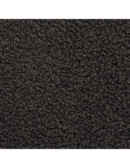 panchina Tinta unita Nero 60 x 40 x 45 cm Bouclé